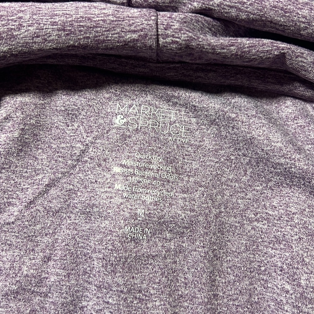 Purple market and spruce athleisure shirt size medium cowl neck - Picture 4 of 9